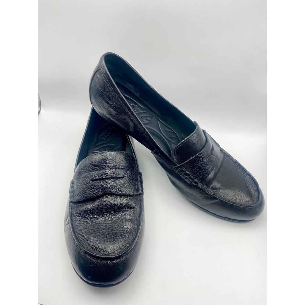 Børn Black Leather Penny Loafers Women's Size 9 US / 40.5 EU D14103